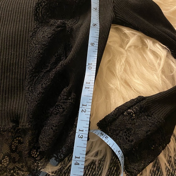 Cropped Vest with Lace, Silk Cotton, XS - Picture 7 of 9